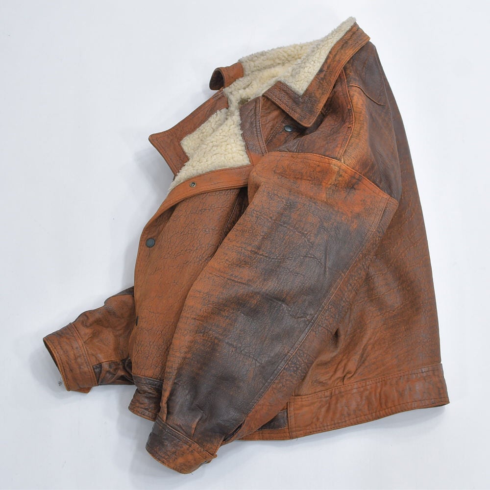 雰囲気抜群◎ユーロ　レザーJKT　SHEEPSKIN ダブル　vintage 雰囲気抜群◎ユーロ レザーJKT SHEEPSKIN ダブル vintage 【公式通販】