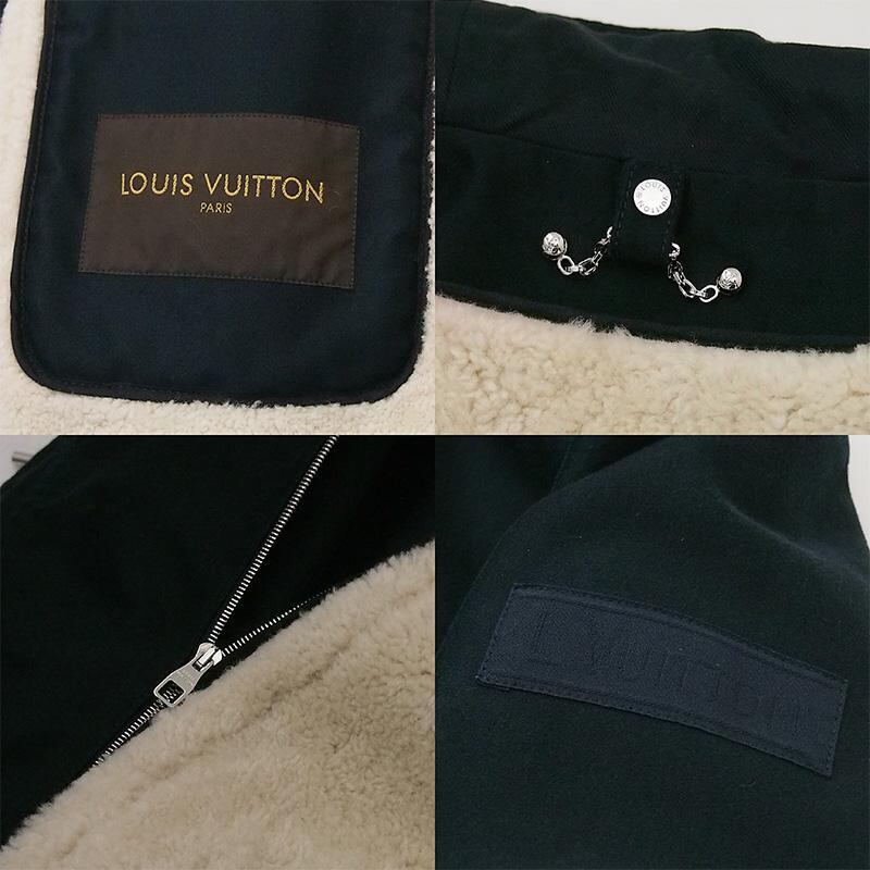 ルイ・ヴィトン LOUIS VUITTON ライナー付 コート コットン ムートン