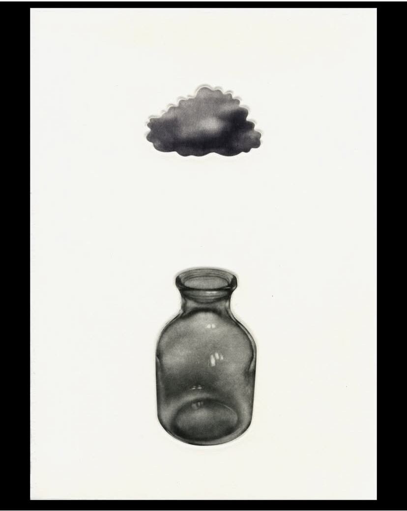 筆塚稔尚「くものたね-2」 FUDEZUKA Toshihisa ”Seed of cloud" / etching, mezzotint(sheet)