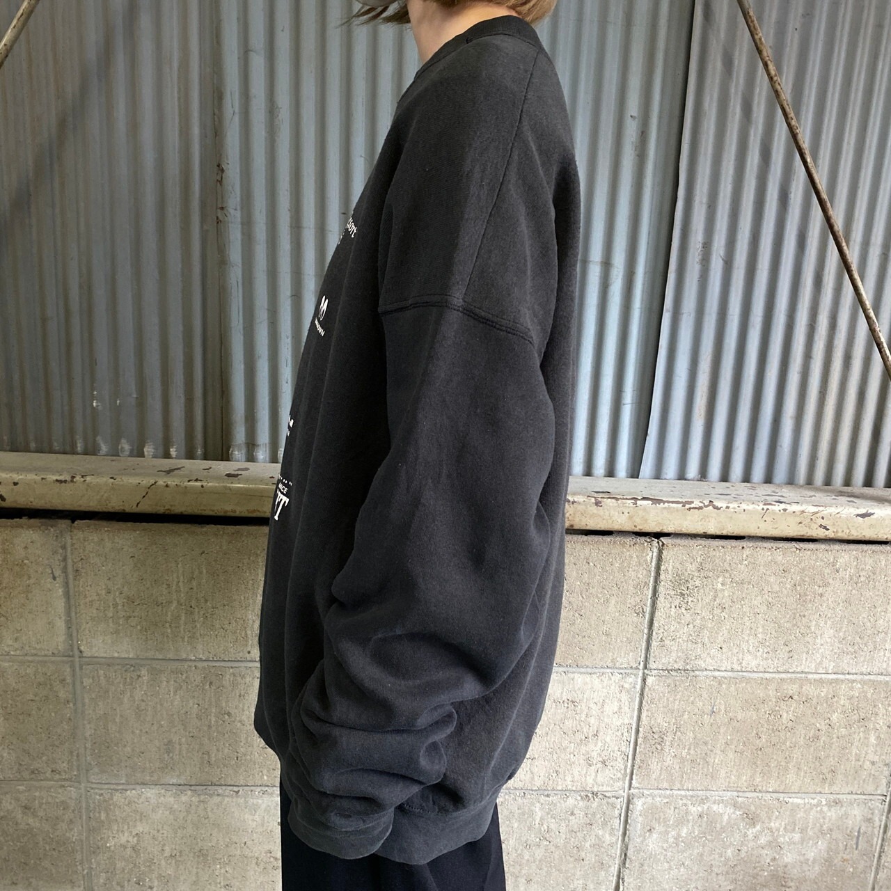 90年代 USA製 FRUIT OF THE LOOM プリント スウェットシャツ メンズXL 