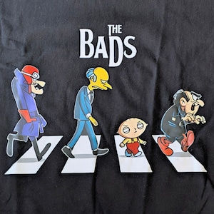 【 The BADS 】Abbey Road / アビーロード / アビイ・ロード / 映画Tシャツ / 80'90' MOVIE / Tシャツ〚アメリカン雑貨 アメトイ〛