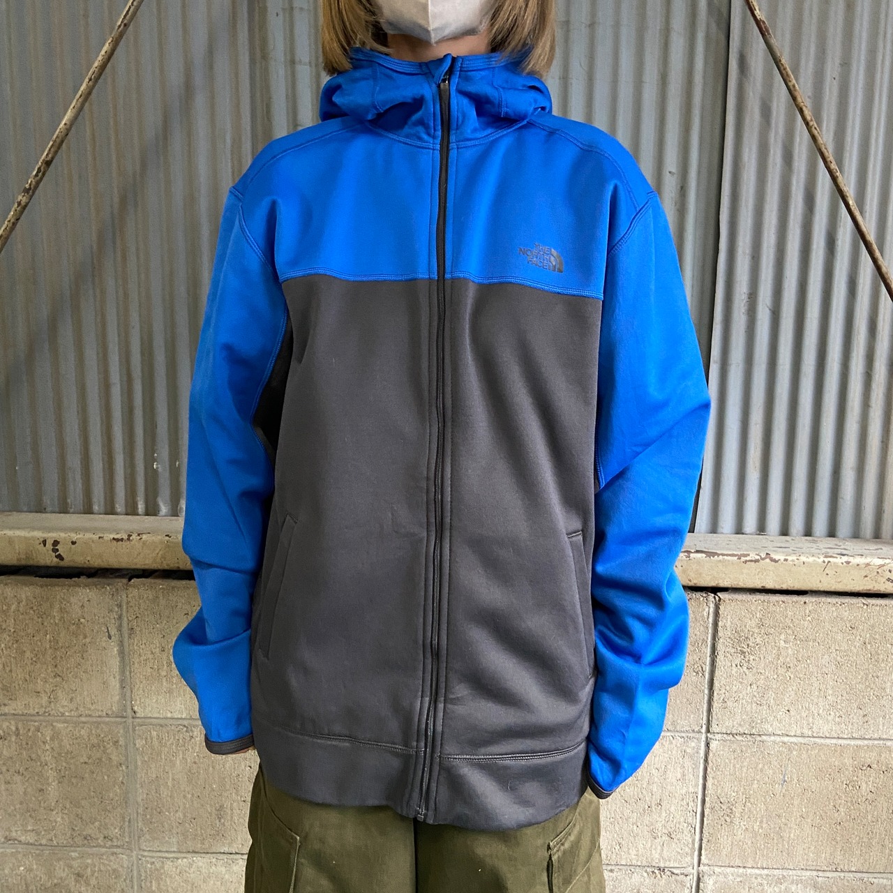 ザ ノースフェイス 裏フリース ジャージパーカーメンズM 古着 THE 