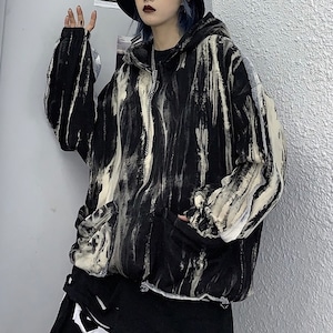【予約】tie-dye street unisex zipper hoodie