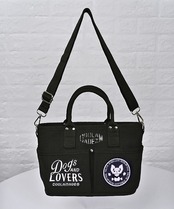 【直営限定ITEM】-TYPE B- パッチ×ペイントコンパクト3wayバッグ (BLACK)　CQ-49501H