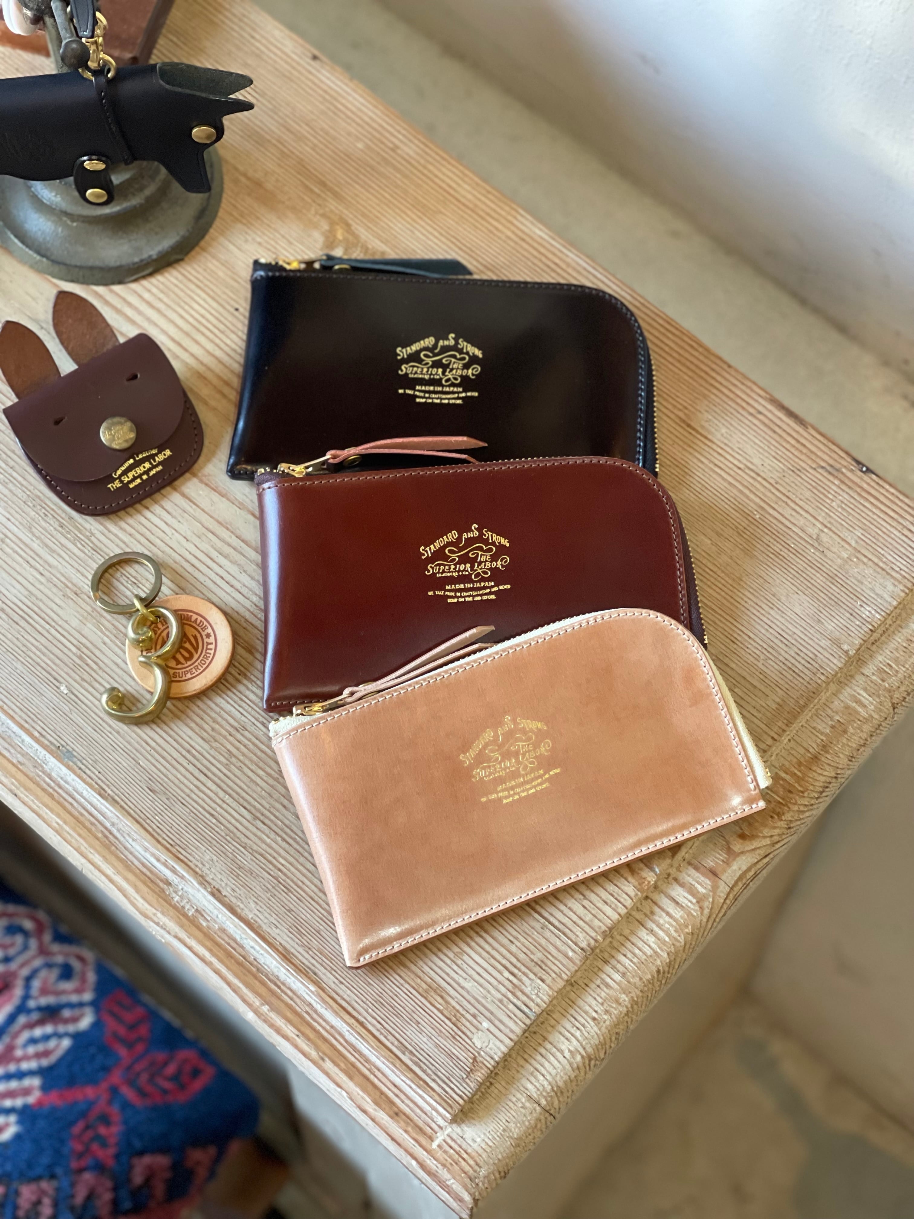 THE SUPERIOR LABOR cordovan L zip wallet | tsl-yamaguchi