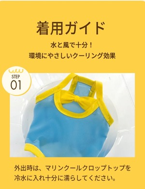 即納【BENNYS】 MARINE COOL CROP TOP (MINT)