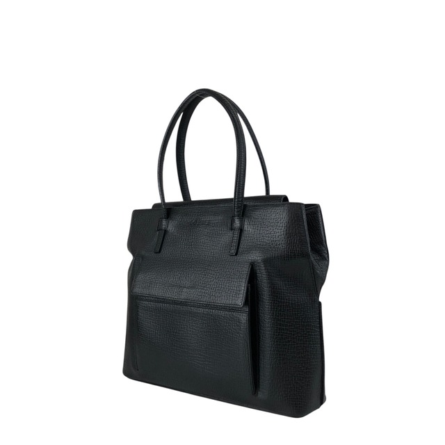 LOEWE ロエベ ハンドバッグ ブラック ロゴ型押し レザー vintage ヴィンテージ オールド xvn4mm