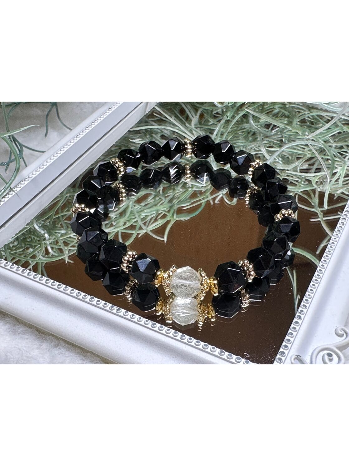 リビアングラス×チベットモリオンbracelet♡ | PAY ID