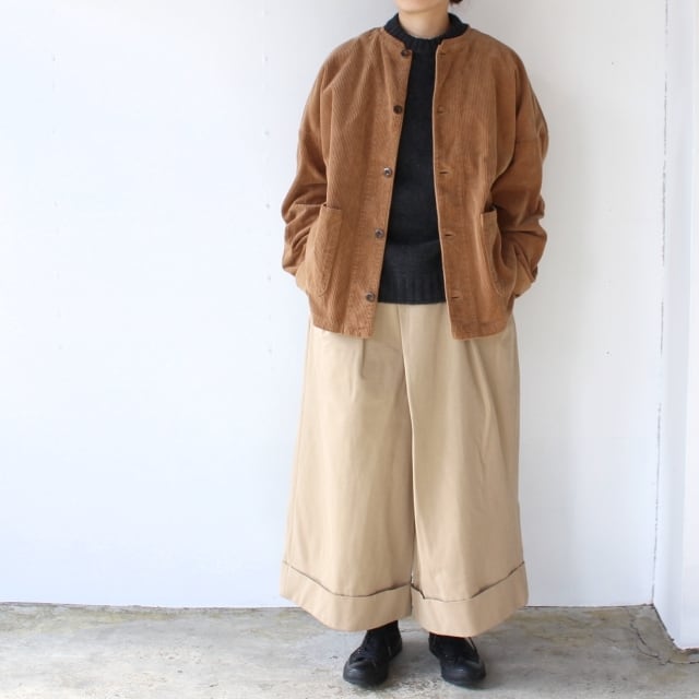 HAVERSACK キャバリーツイルキュロットパンツ Beige | C.COUNTLY
