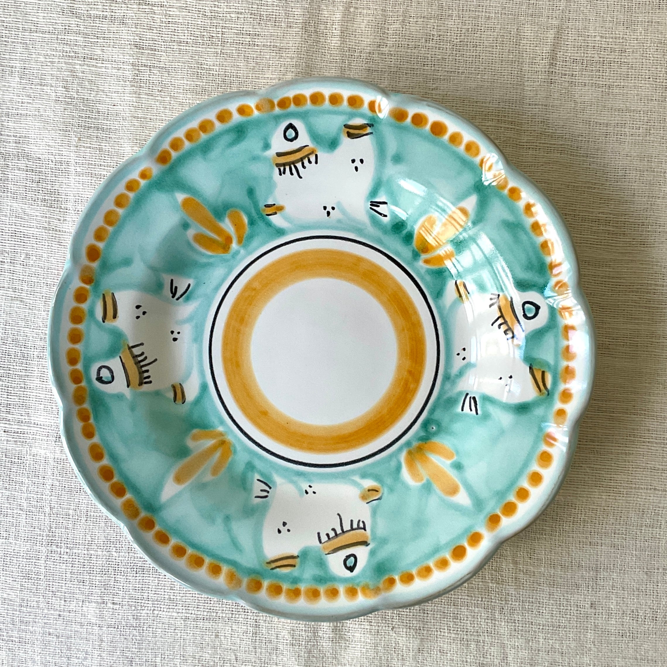 お買い得品 イタリア陶器 デルタ焼 飾り皿 プレート MANCINELIA