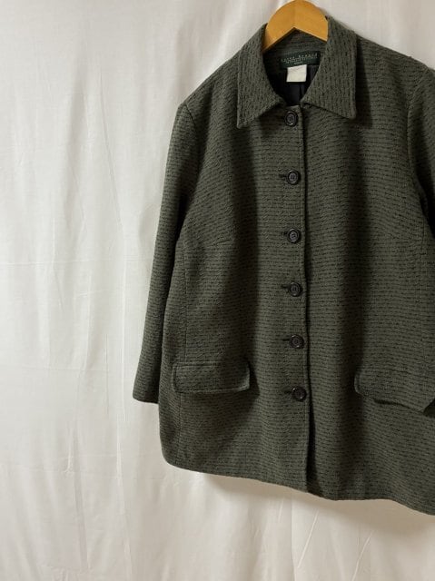 1990's Woven Design Single Middle Coat