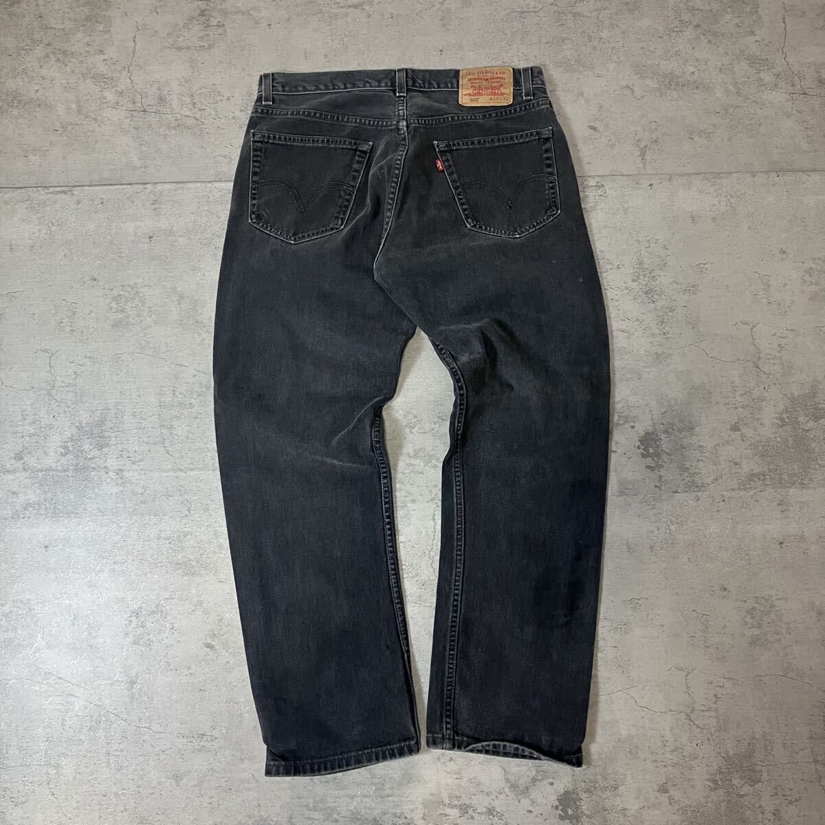 00s Levi's 505 ブラックデニム カナダ製 フェード W34 L30 リーバイス