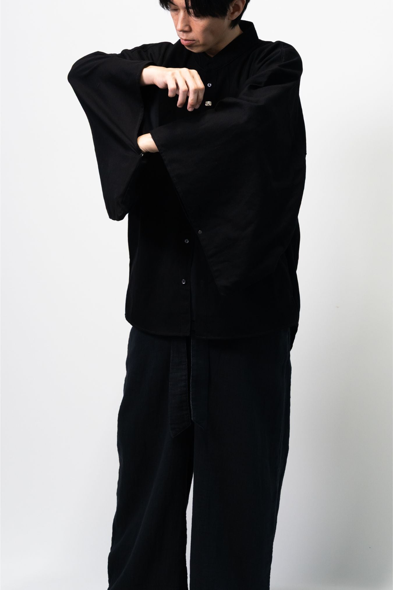 数量限定｜再販】Kimono Denim Shirt ver.軍鶏/SHAMO｜和モダンを纏う