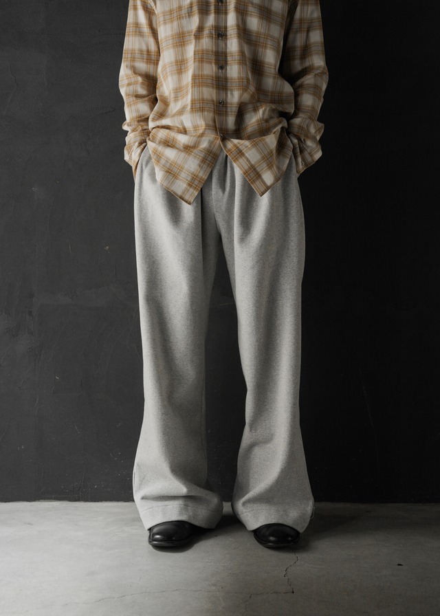 SHOOP 26SS wide draped pants / Gray