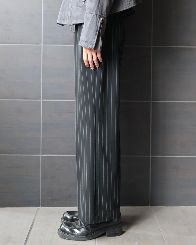 ankle length stripe slacks