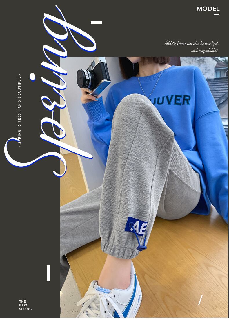 公式サイト6036グレースウェットパンツレディース2021年春秋新作ルーズ