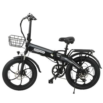 DeePower 14インチ 折りたたみ式 電動自転車 400Wモーター 大容量 