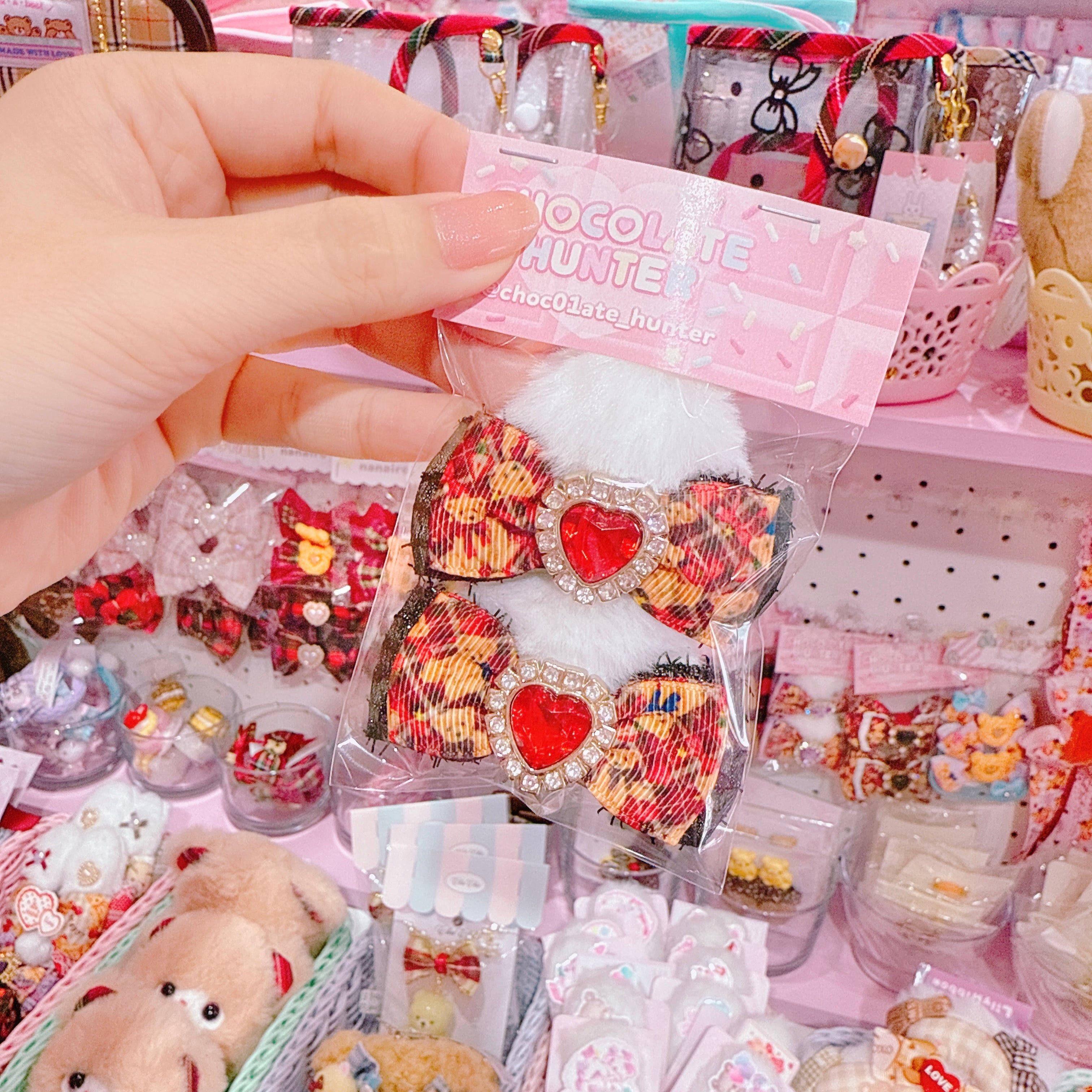 【R38】55-8ねこみみツインヘアクリップ