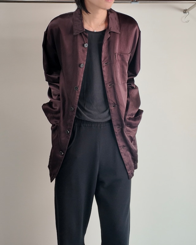 【DRIES VAN NOTEN】over silhouette satin jacket