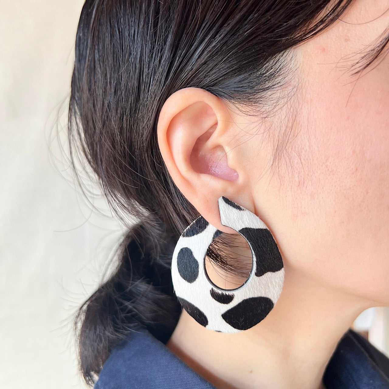 leather pierce/earring 《Animal Connect》4types | TO DAY'S BOUTIQUE