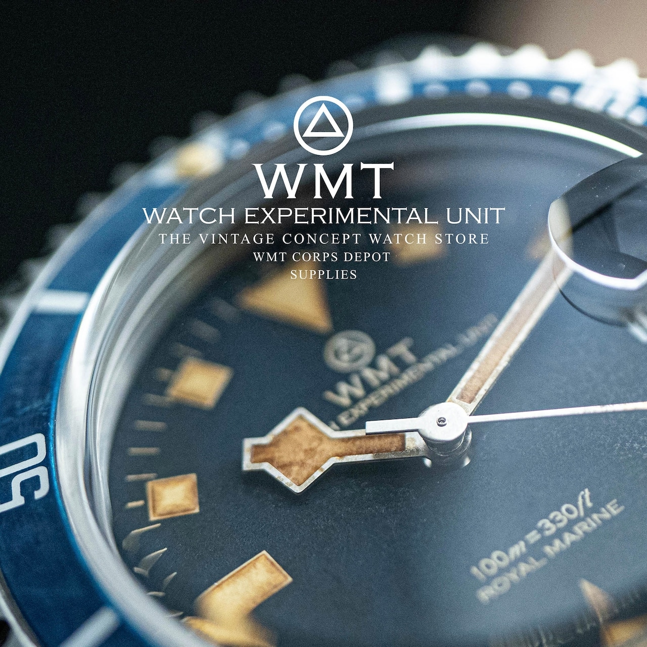 WMT WATCHES Royal Marine – Ocean Blue / Heavy Aged