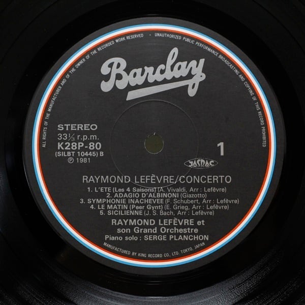 Raymond Lefevre / Concerto [K28P-80] - 画像3