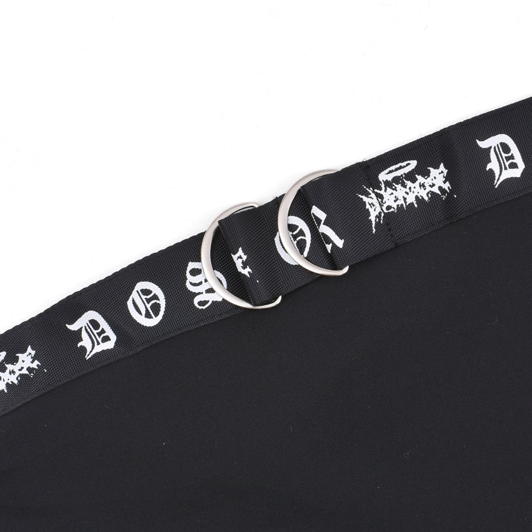 10/18 完売BLACK M再入荷！】サブカル刺繍☆ベルトハイネック