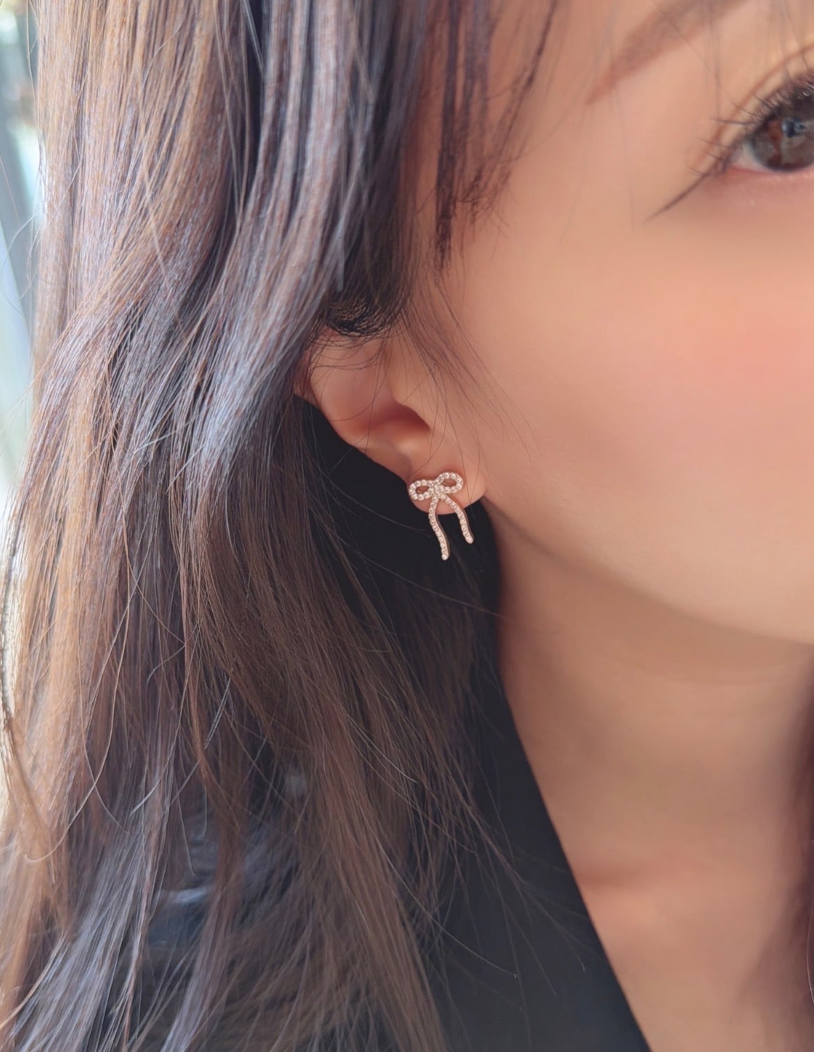 カーブリボンピアス | SASSY ANGEL