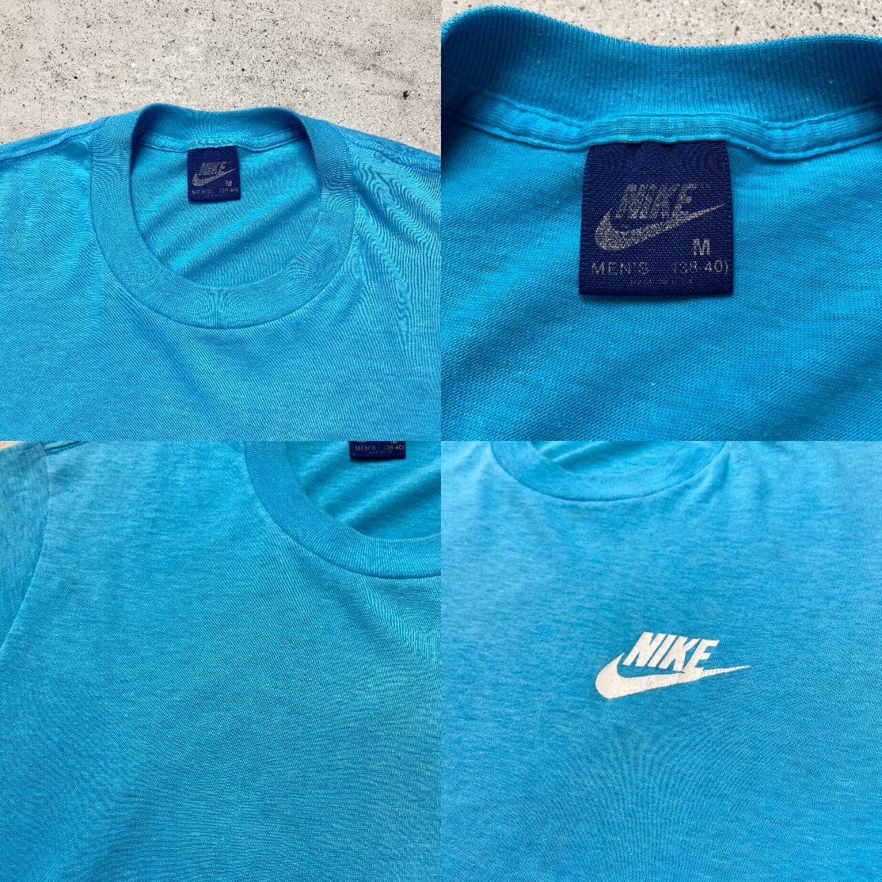 80年代 USA製 紺タグ NIKE ナイキ ワンポイントロゴプリント Tシャツ