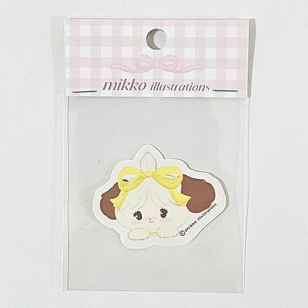 mikko illustrations ミッコ スフレ ダイカットステッカー 文具 日本製