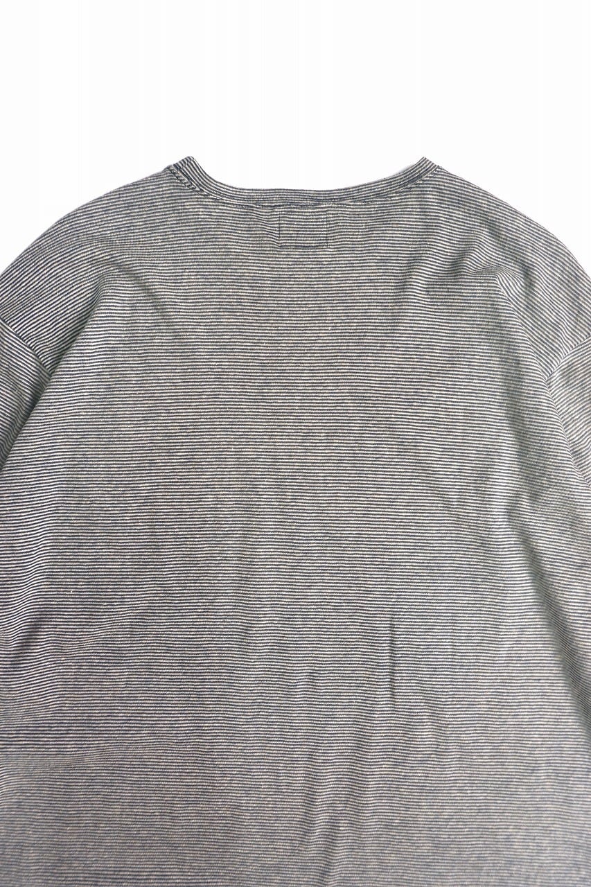Cotton Hemp Pin Border L/S Tee