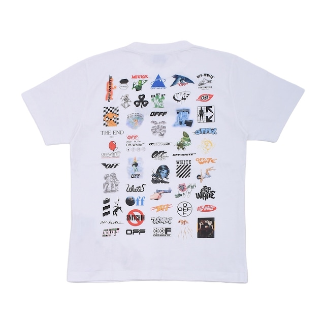 【OFF-WHITE】LOGIC_SLIM S/S TEE(WHITE/BLACK)