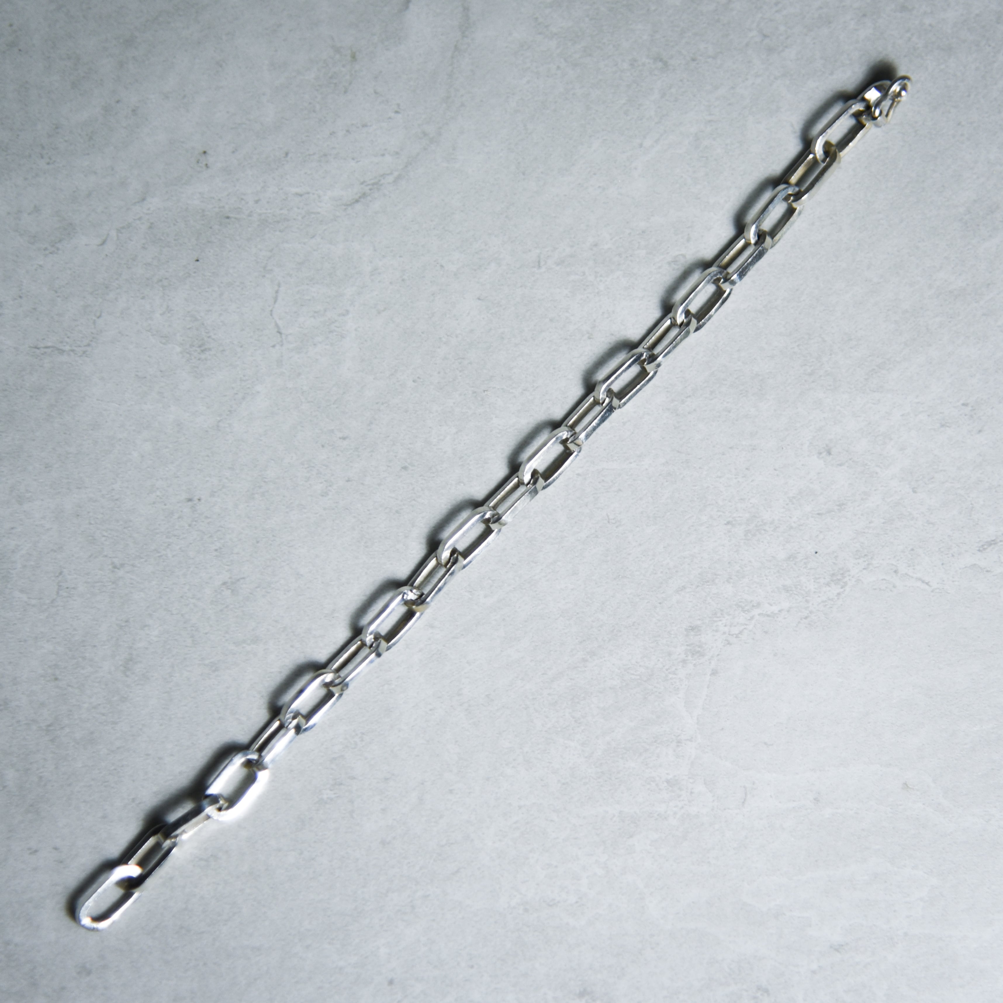 Mexican Jewelry Vintage Silver Oval Chain Bracelet メキシカン