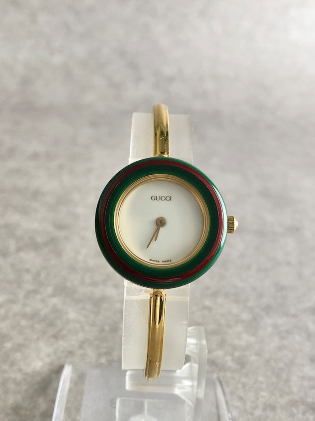 GUCCI グッチ 腕時計 ゴールド チェンジベゼル ステンレススチール クウォーツ 11/12.2 vintage ヴィンテージ オールド r3trkw