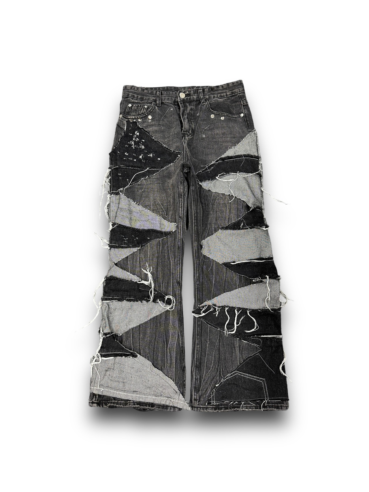 【DESTRUCION9】destrucion flare denim pants