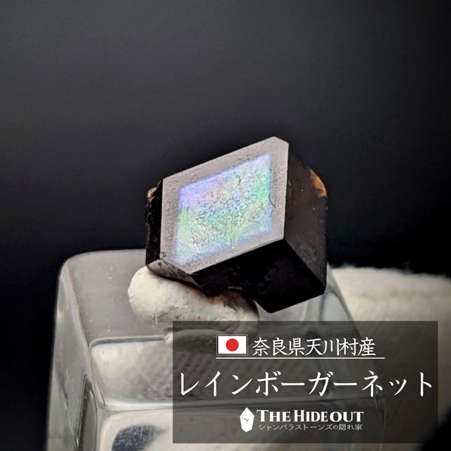 日本国産鉱物標本058 奈良県吉野郡天川村行者還岳レインボーガーネット　浮かび上がる紋様、最高すぎて売りたくない勢い