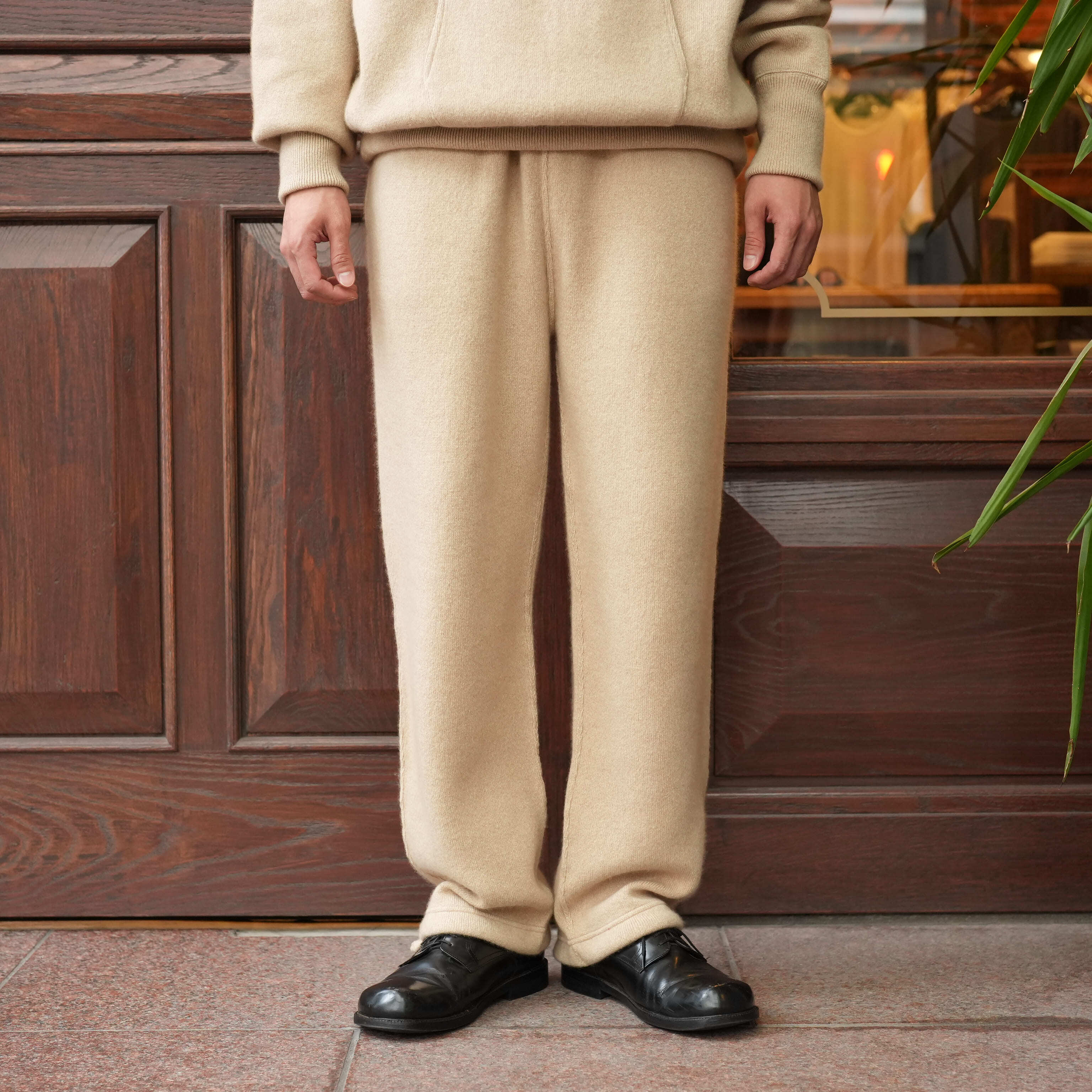 HERILL(へリル) 26AW "Goldencash Sweatpants" -Natural-