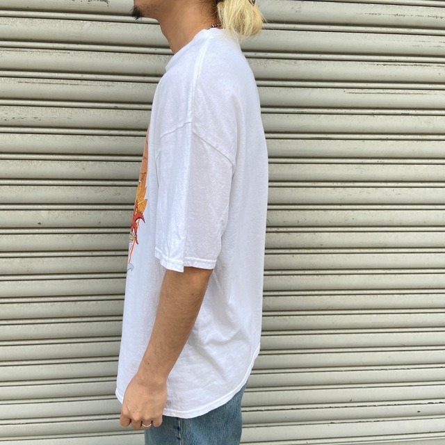 00s ナルト疾風伝 NARUTO アニメTシャツ キャラT 尾獣 白 XL