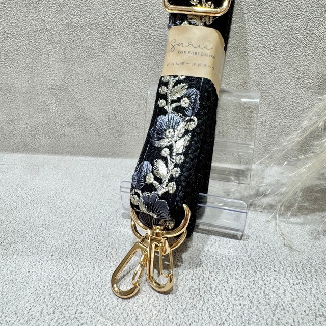 【長さ調整可能！】インド刺繍リボン ショルダー(A54-⑧355)3