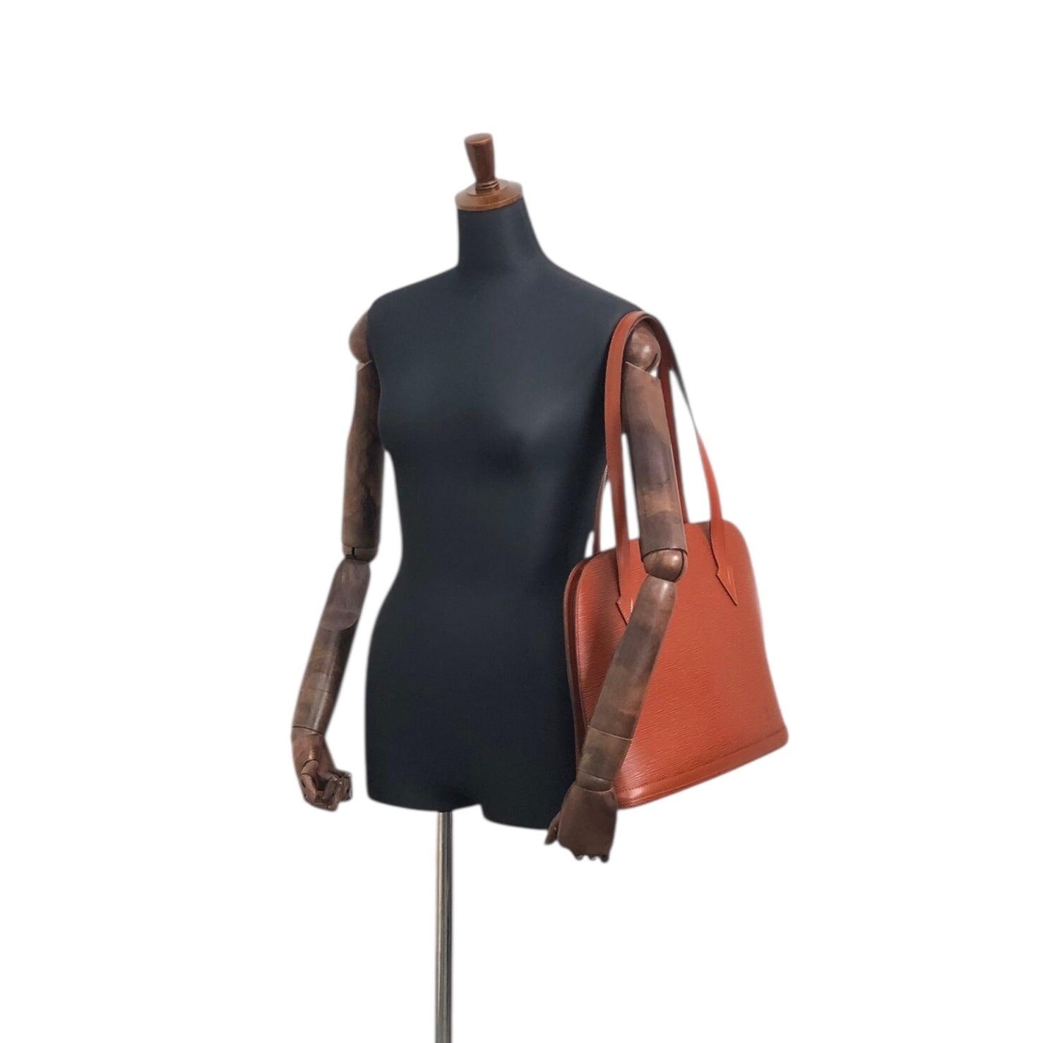 LOUIS VUITTON ルイヴィトン エピ トートバッグ ブラウン レザー