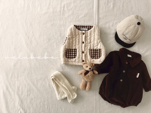 [valubebe] corduroy suit