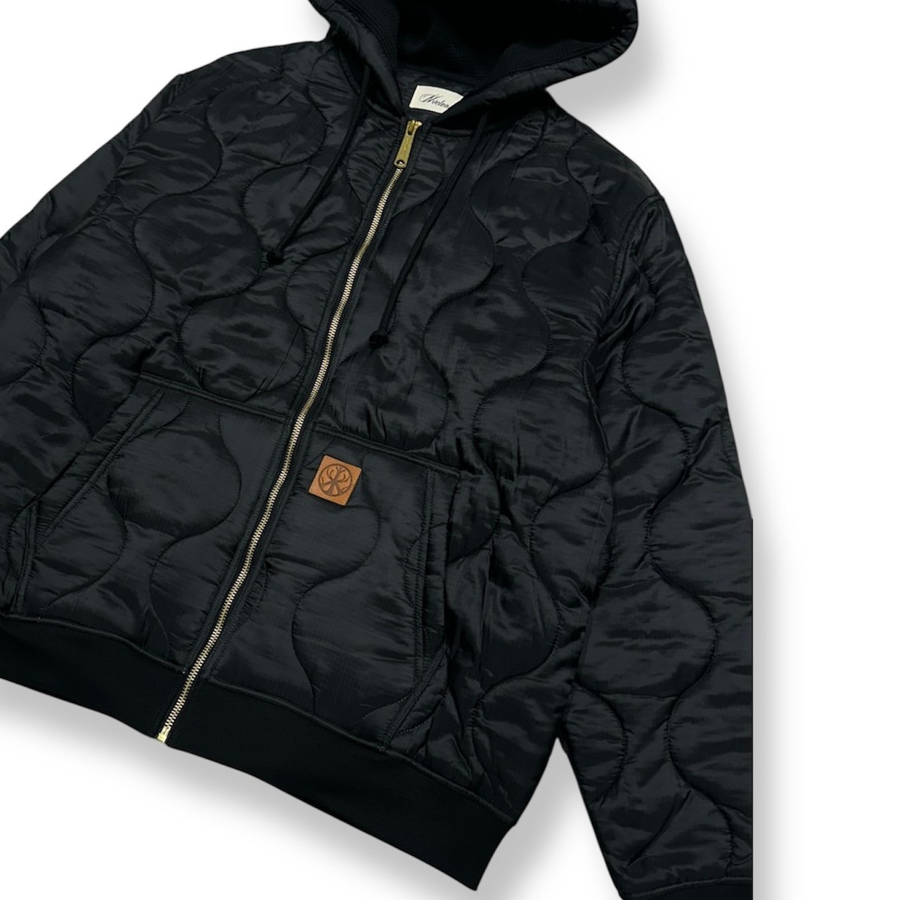 NVCLEAR / liner zip hoodie black