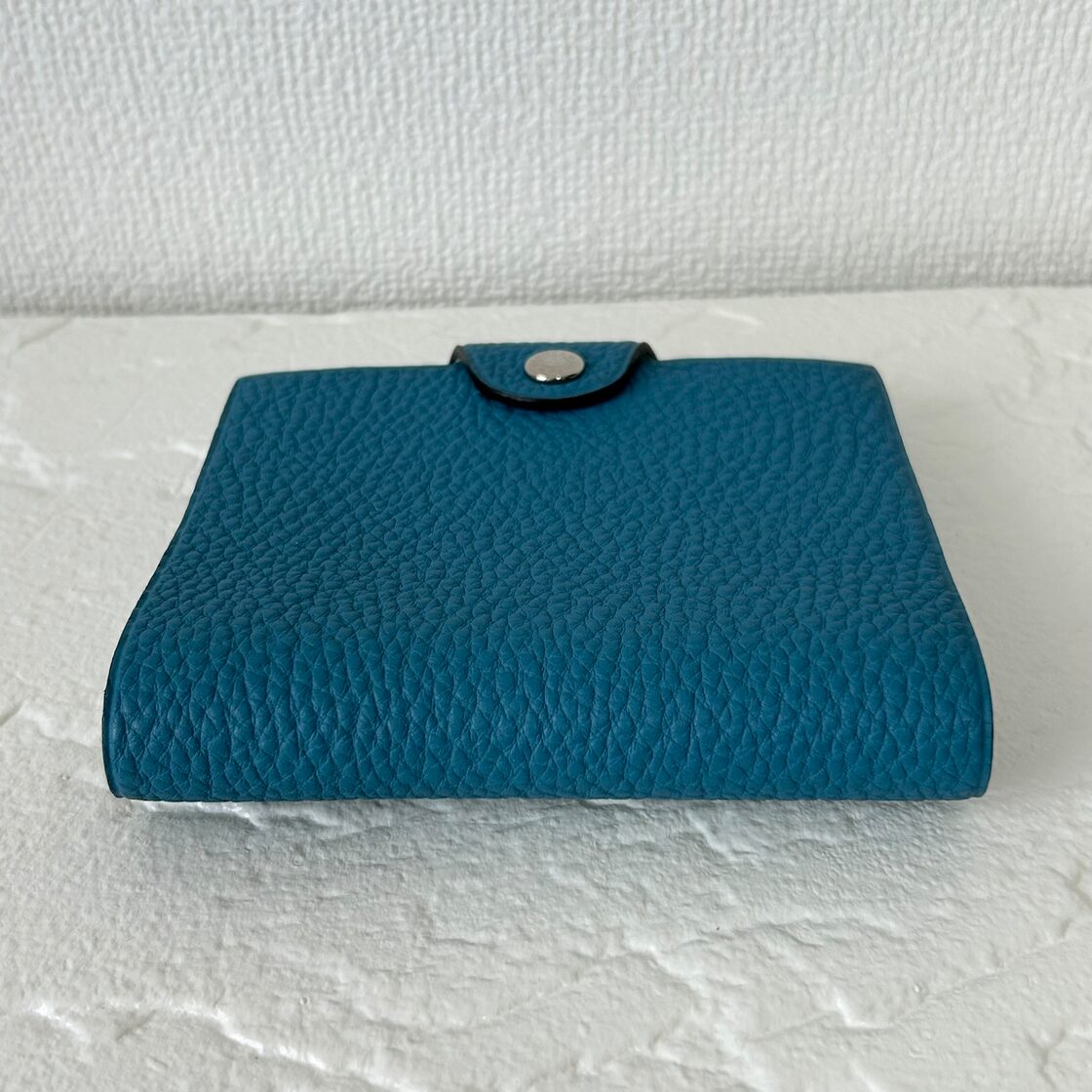 HERMES エルメス ユリスミニ レザー 手帳カバー トゴ ブルージーン 