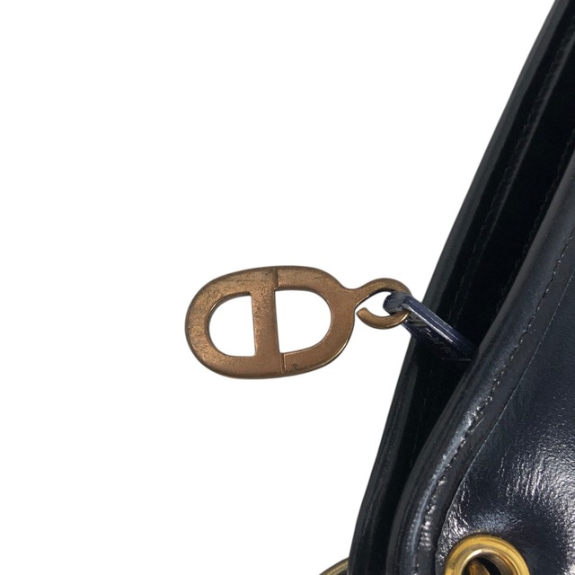 Christian Dior クリスチャン ディオール トロッター ショルダーバッグ ネイビー ロゴ ジャガード レザー ワンショルダーバッグ vintage ヴィンテージ オールド s83xi3