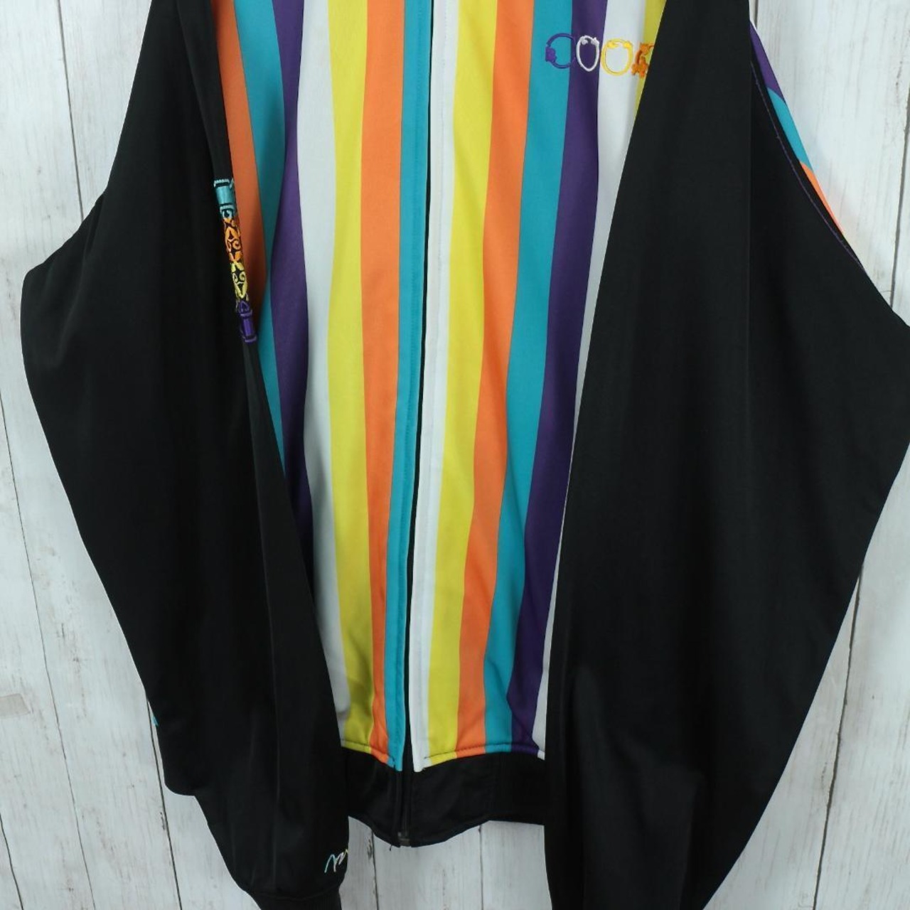 COOGI クージー トラックジャケット L ジャージ ストライプ 刺繍ロゴ 