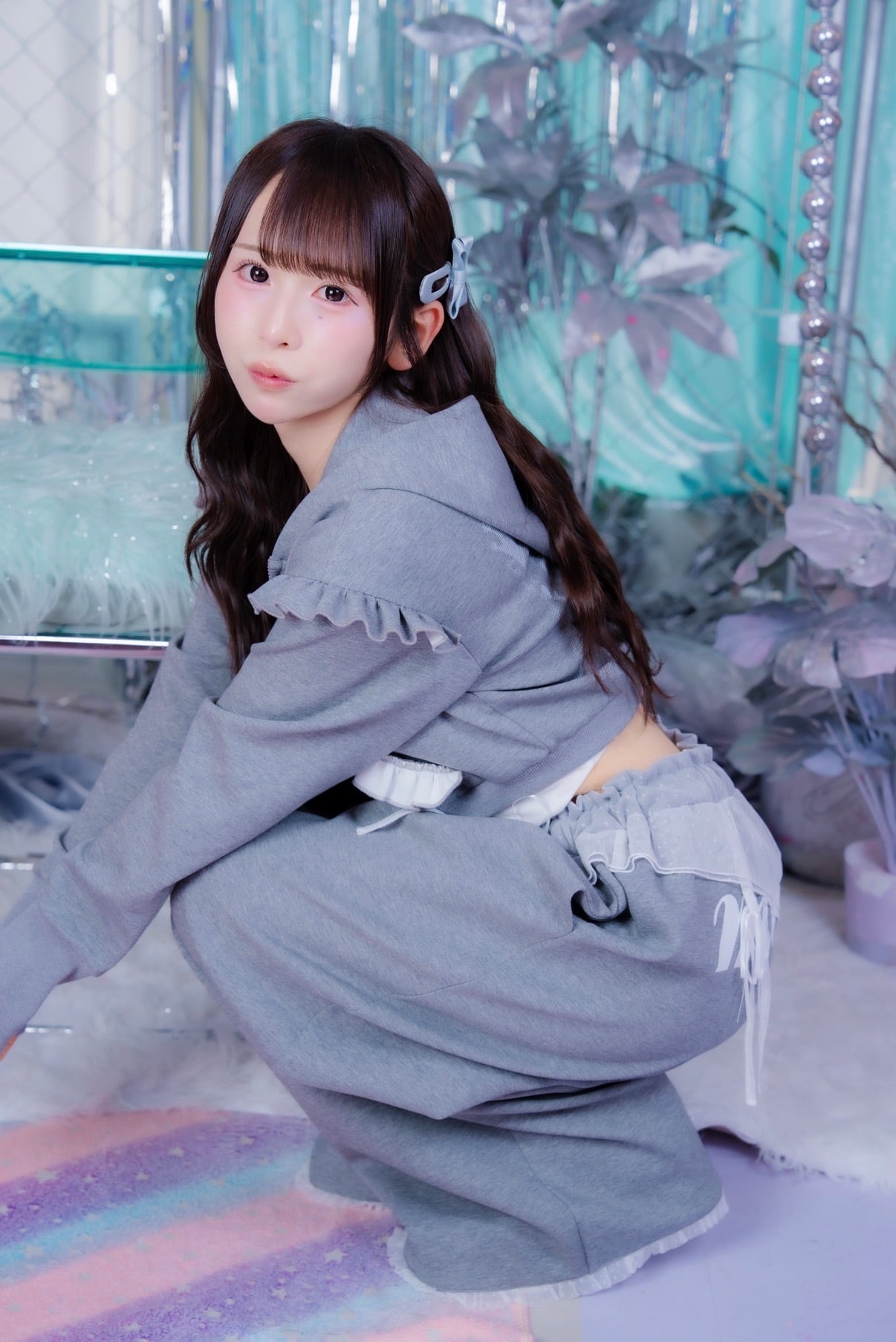 Dot Tulle Sweat Pants【10月中旬発送】