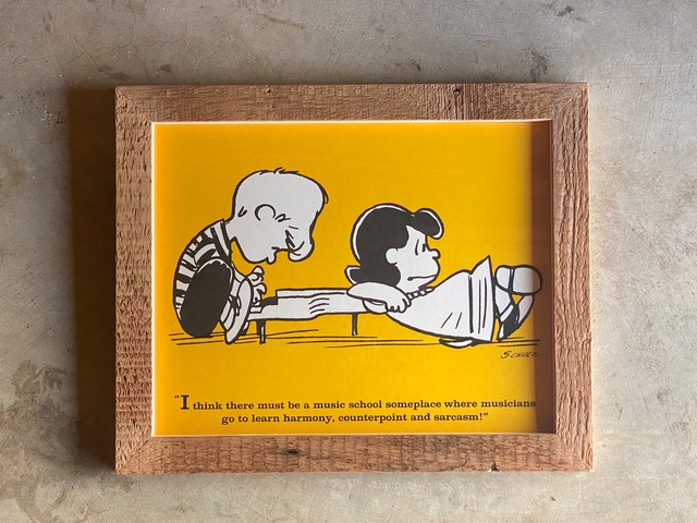 60s PEANUTS DATE BOOK POSTER FRAMING【45】