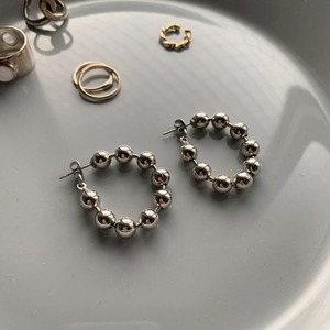 【ピアス/イヤリング】ボールチェーン