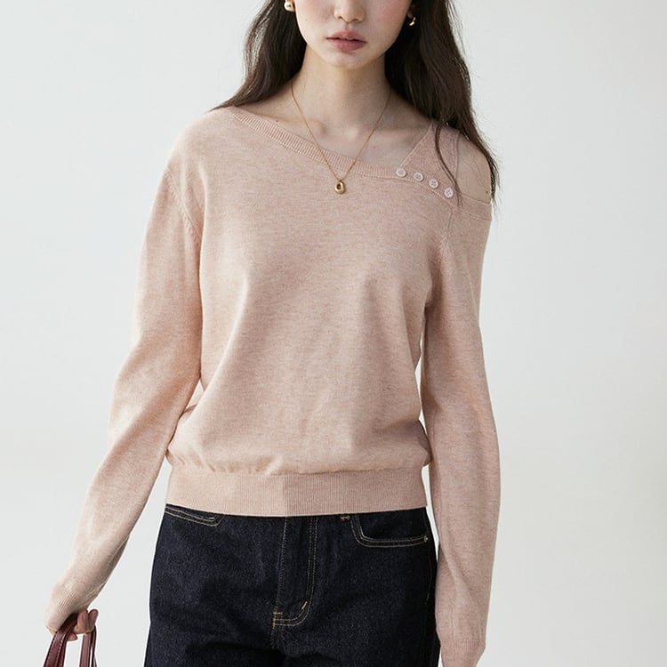 オープンショルダーニットソー No.6010