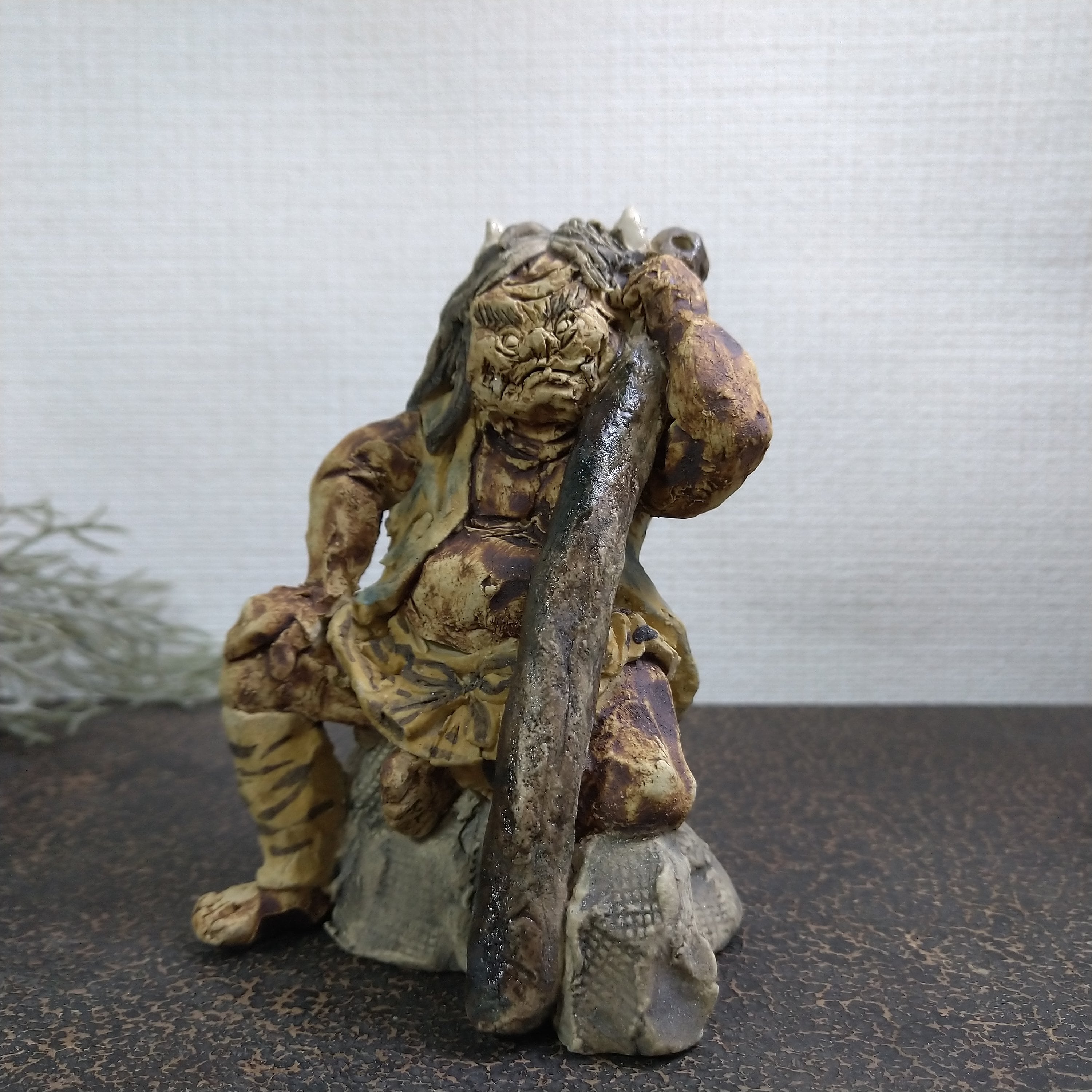 鬼に金棒 | 陶人形作家 にしだみき